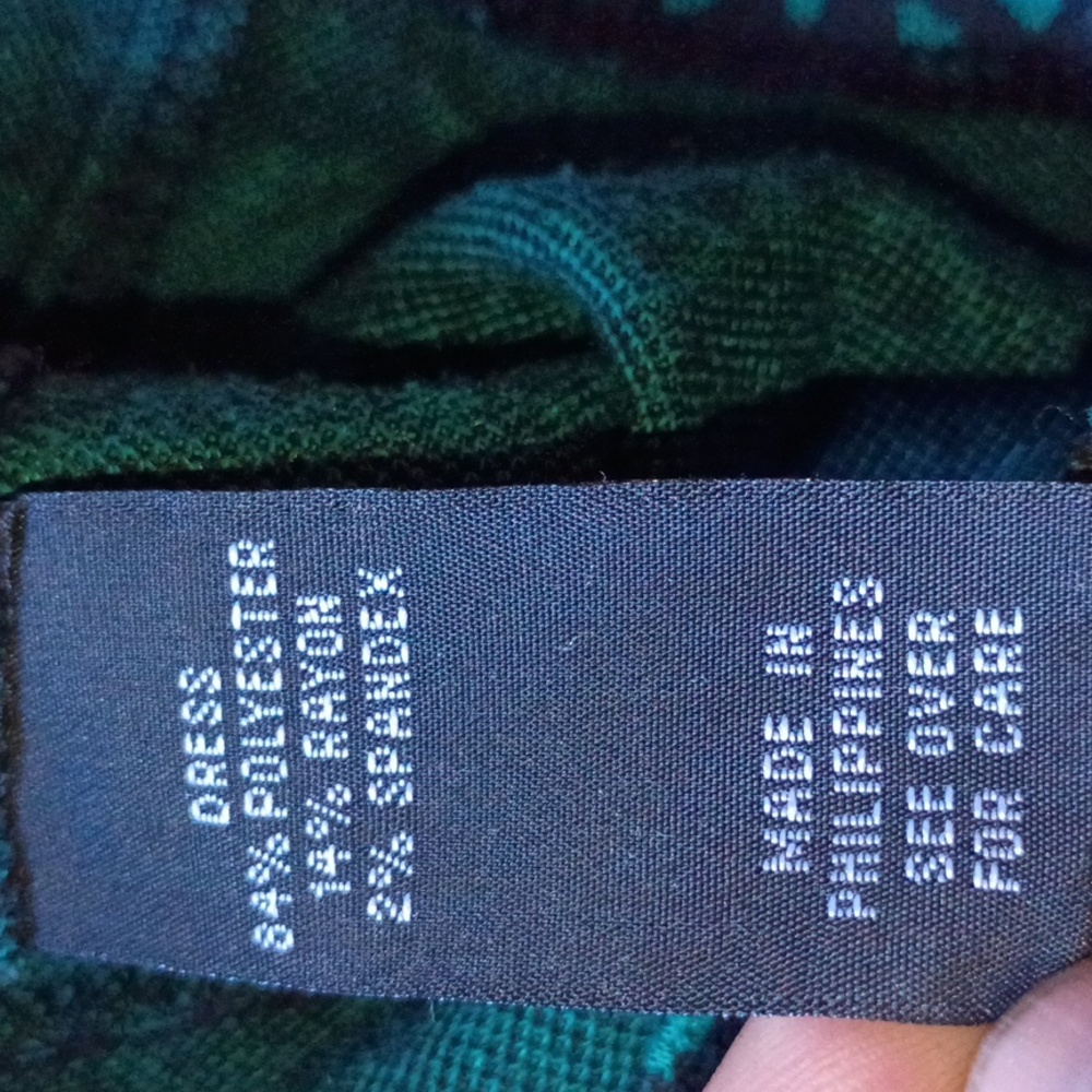 A. Byer Teal Animal Print Cap Sleeve Tunic - Picture 8 of 10